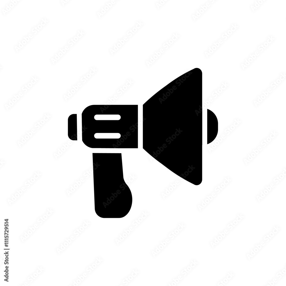 Aufkleber Megaphone icon web design in vector