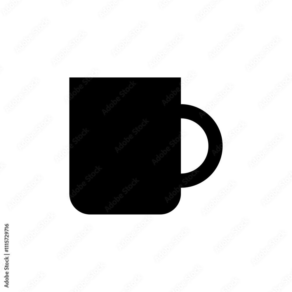 Aufkleber mug icon web design in vector