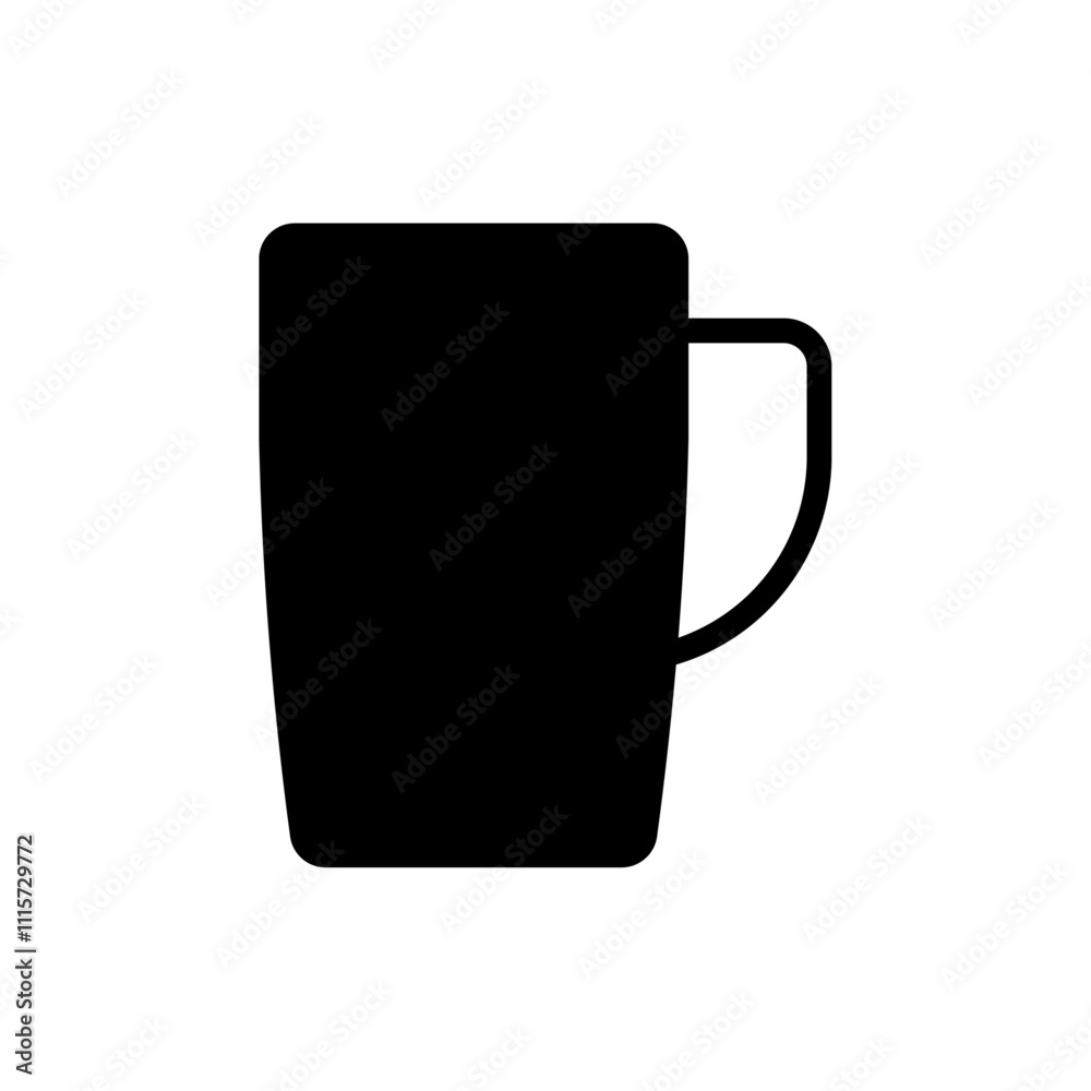 Aufkleber mug icon web design in vector