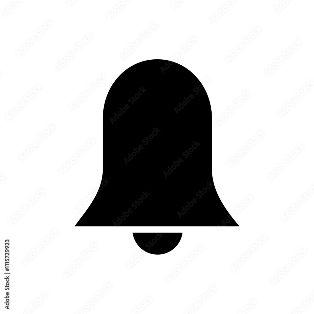 Poster notification bell icon web design in vector