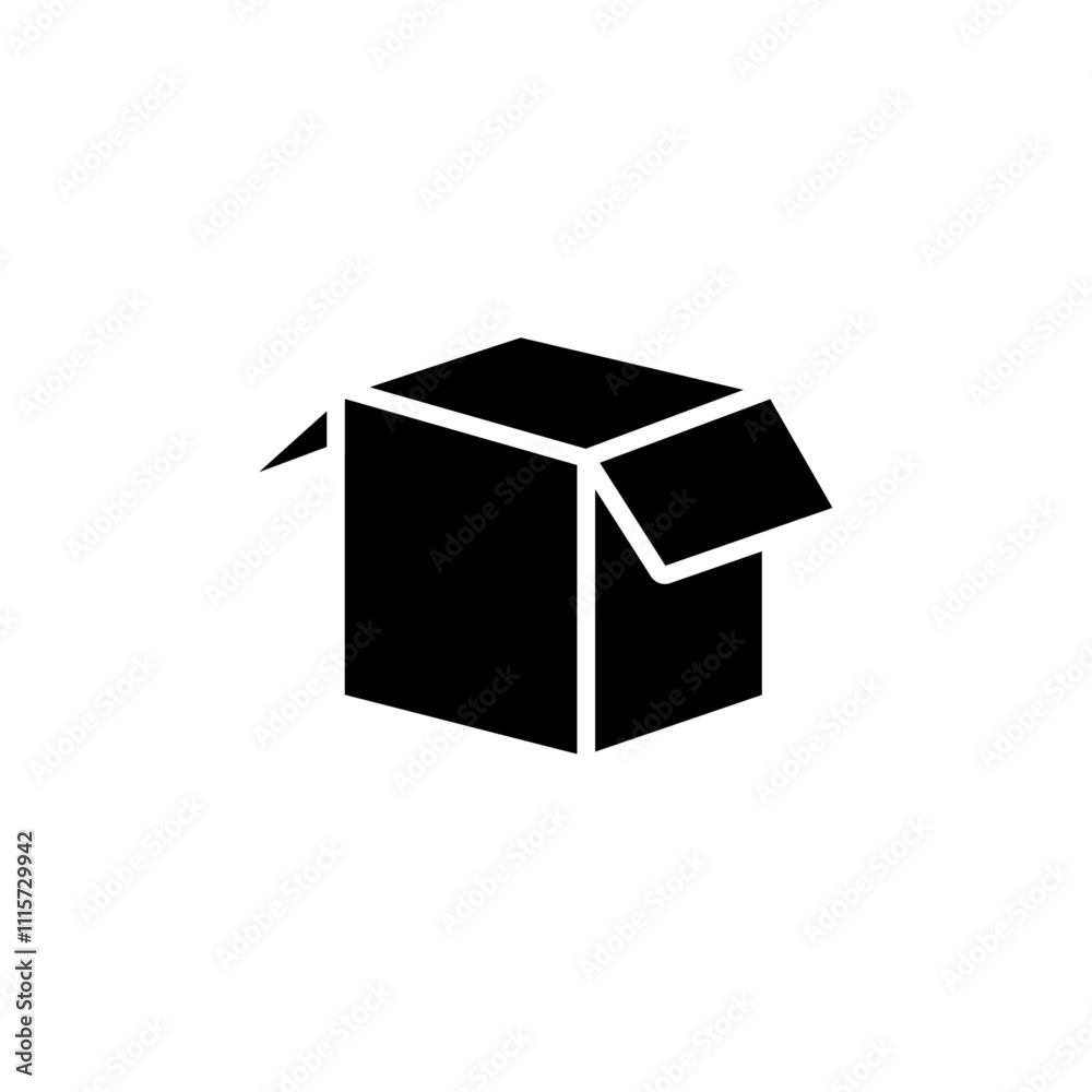 Aufkleber Open box icon web design in vector