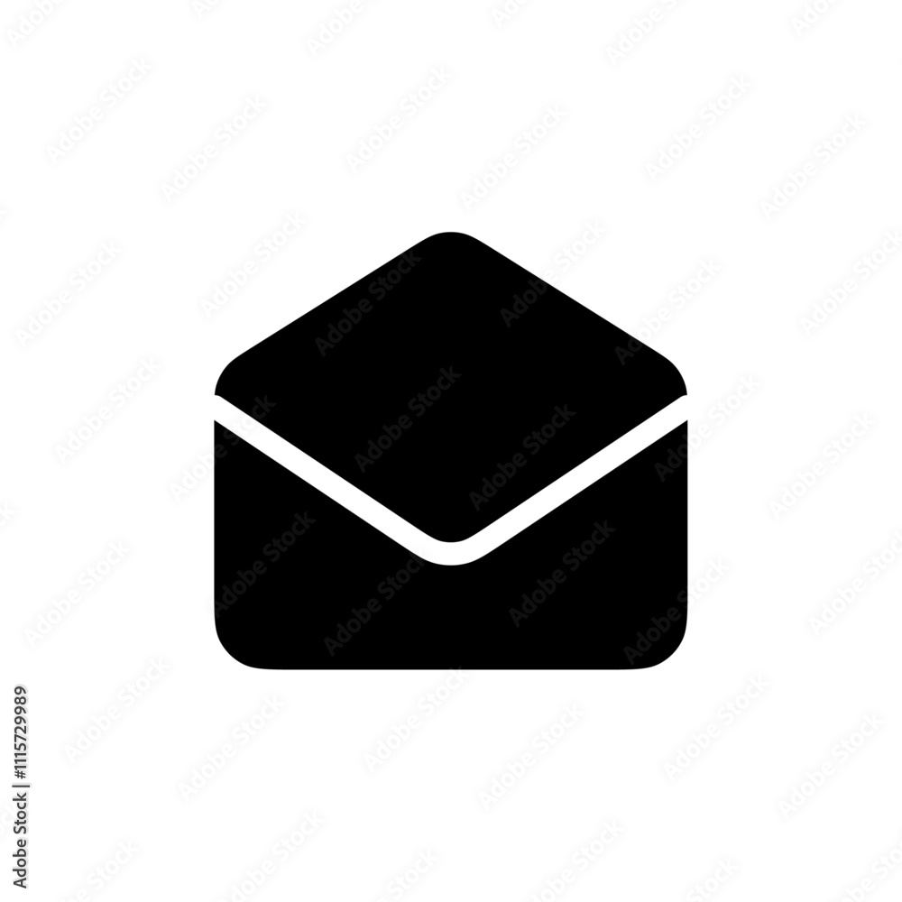 Aufkleber Open envelope icon web design in vector