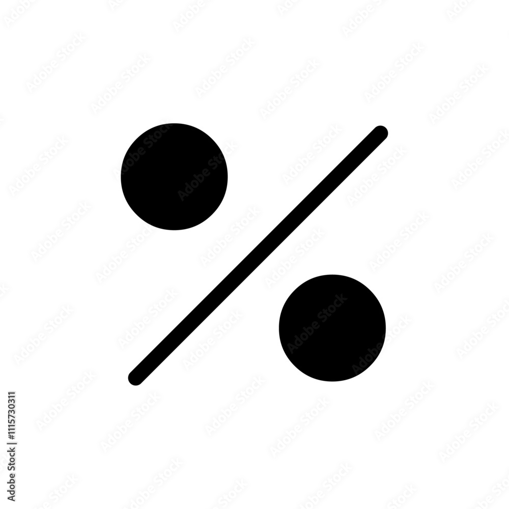 Poster percentage icon web design in vector