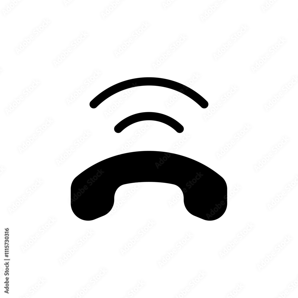 Poster phone call icon web design in vector