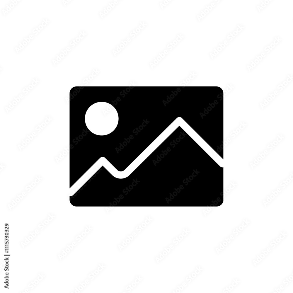 Poster picture icon web design in vector