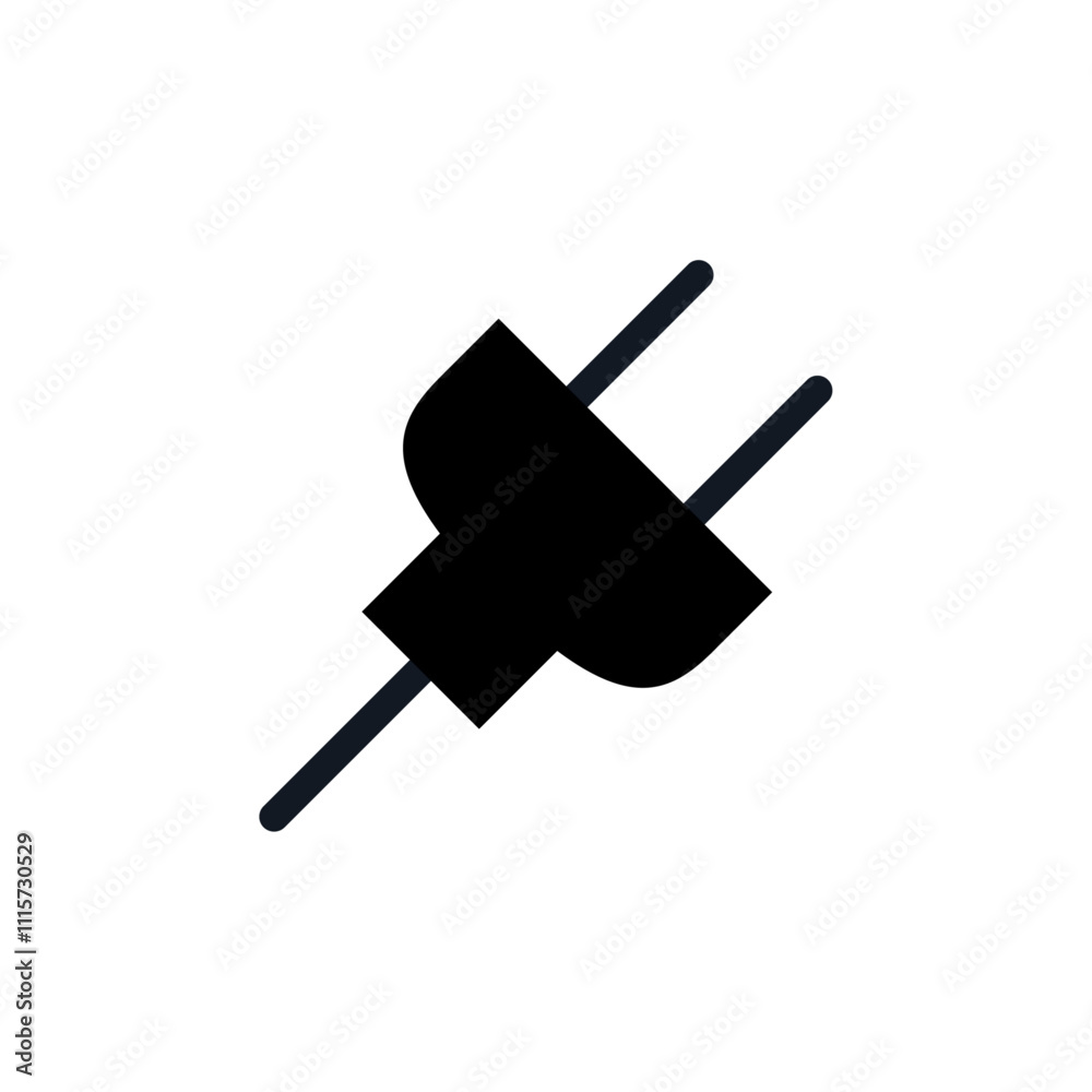 Poster Plug icon web design in vector