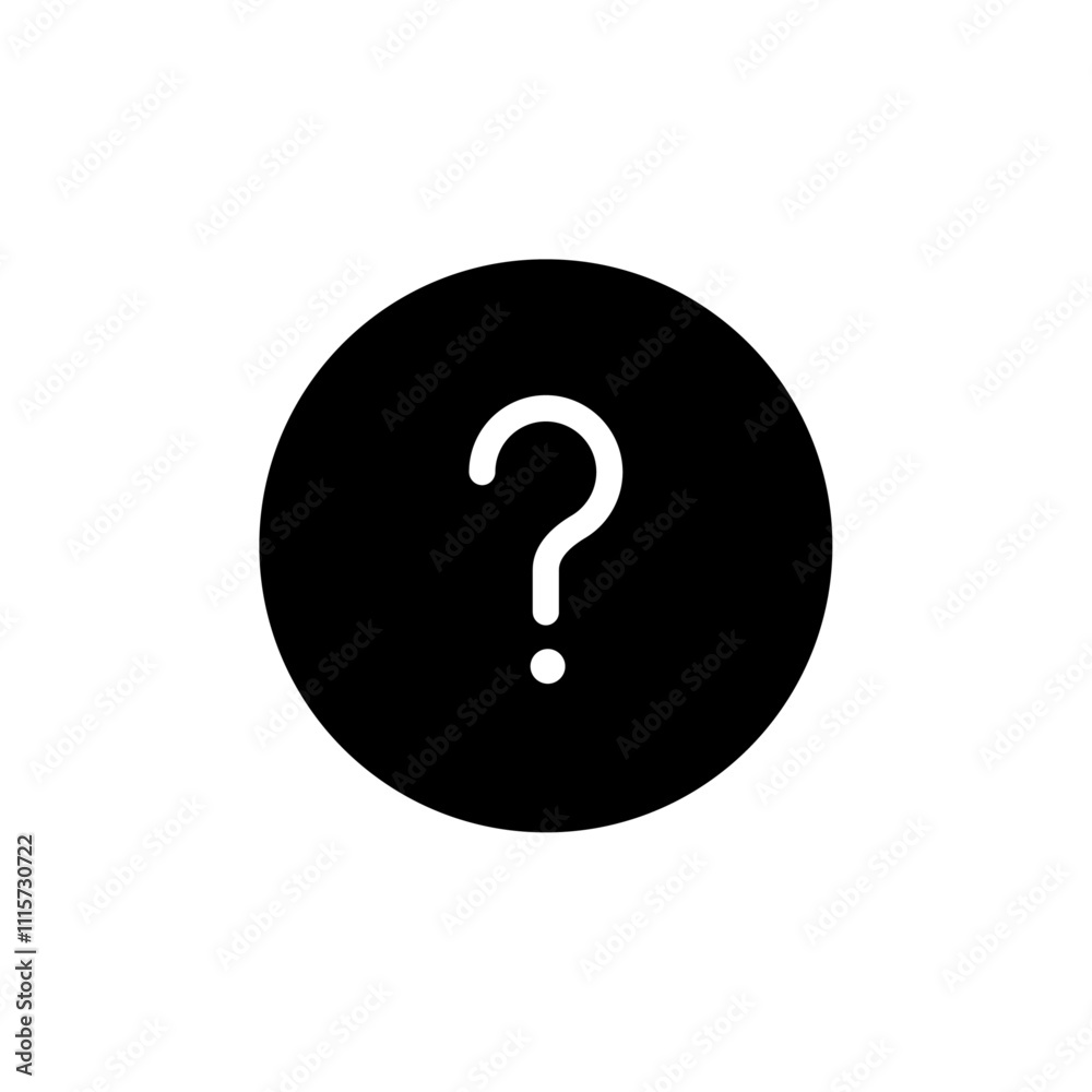 Poster Question icon web design in vector