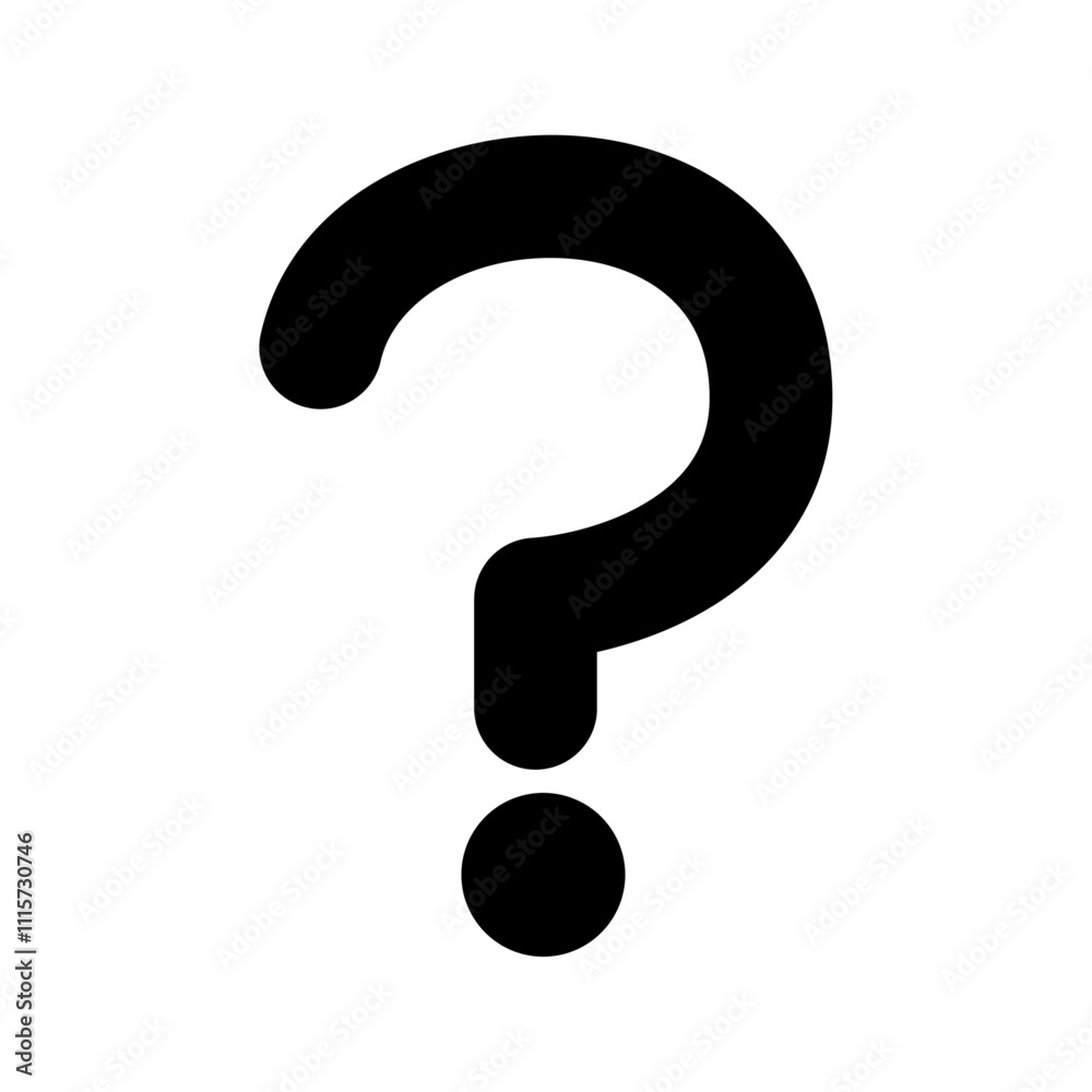 Poster Question icon web design in vector