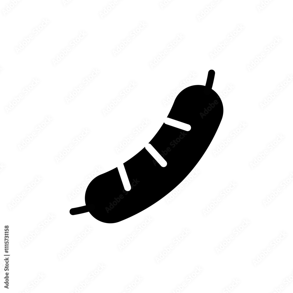 Poster sausage icon web design in vector