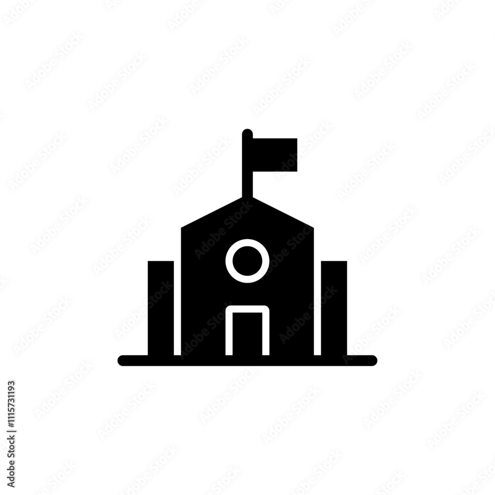 Aufkleber school icon web design in vector