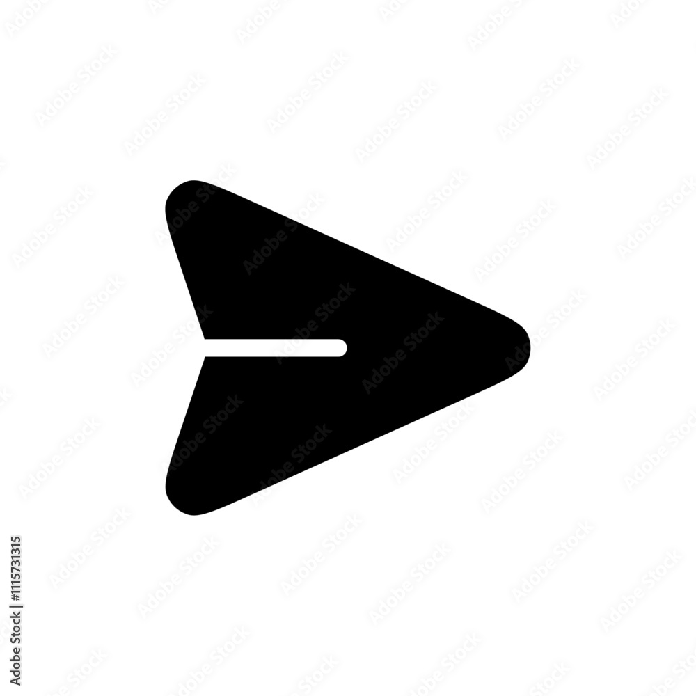 Aufkleber Send icon web design in vector
