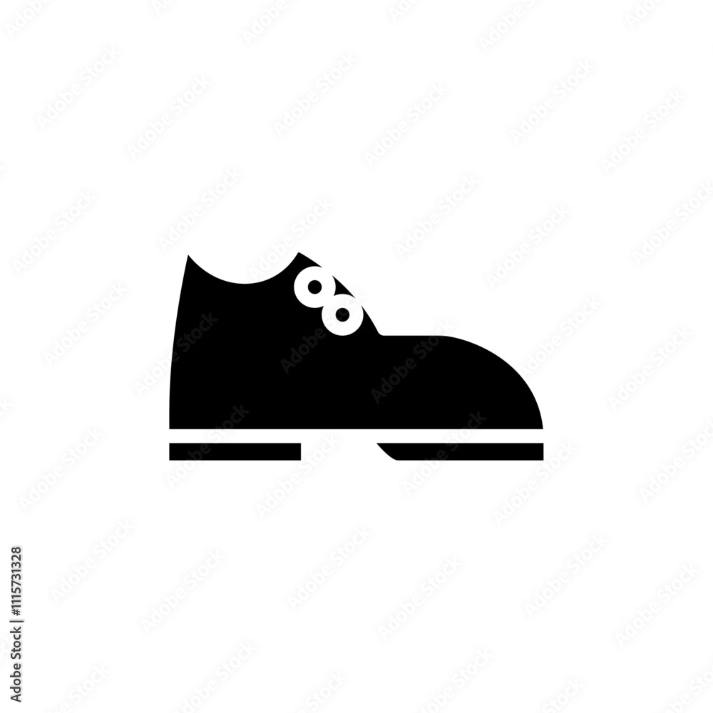 Poster shoes icon web design in vector