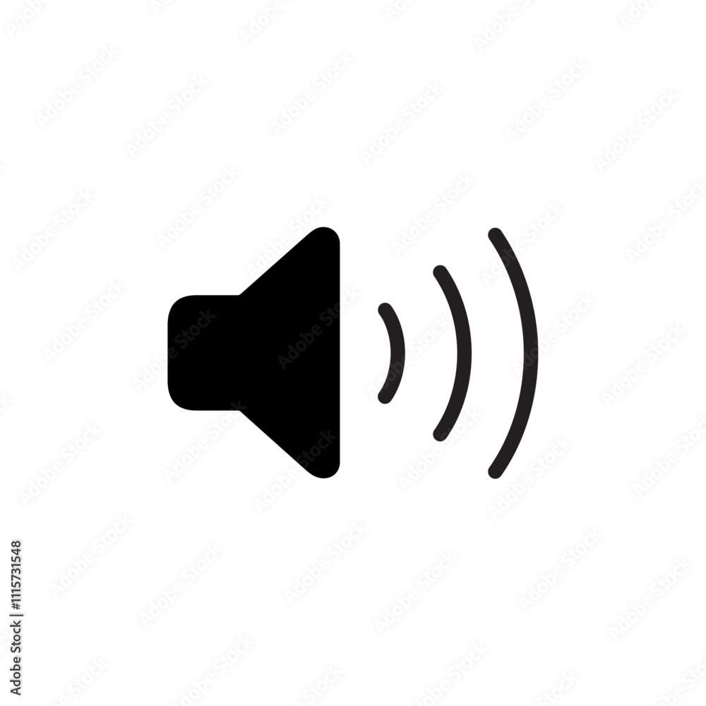 Aufkleber Speaker icon web design in vector