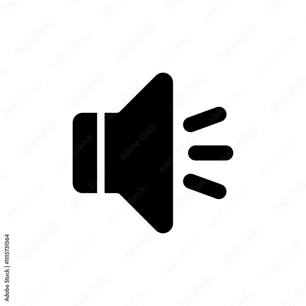 Aufkleber Speaker icon web design in vector