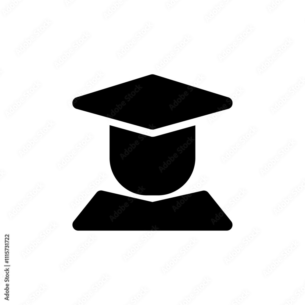Poster Student icon web design in vector
