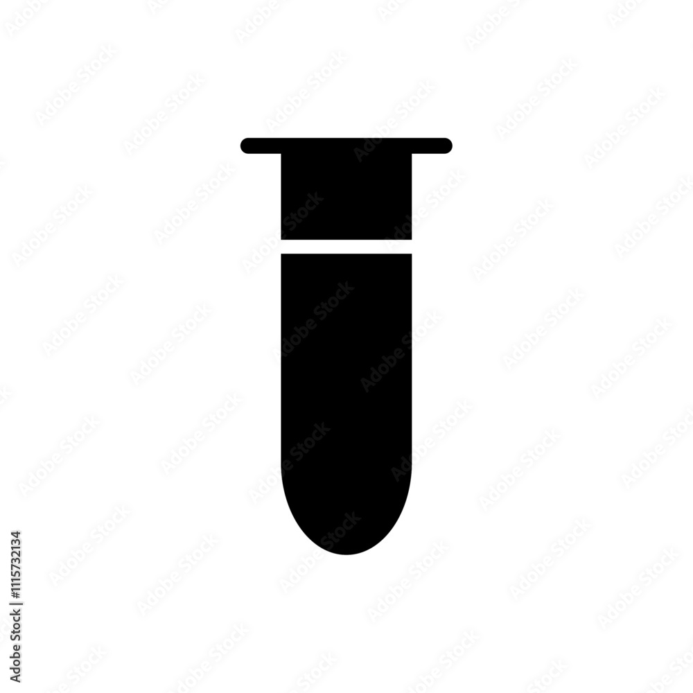 Poster test tube icon web design in vector