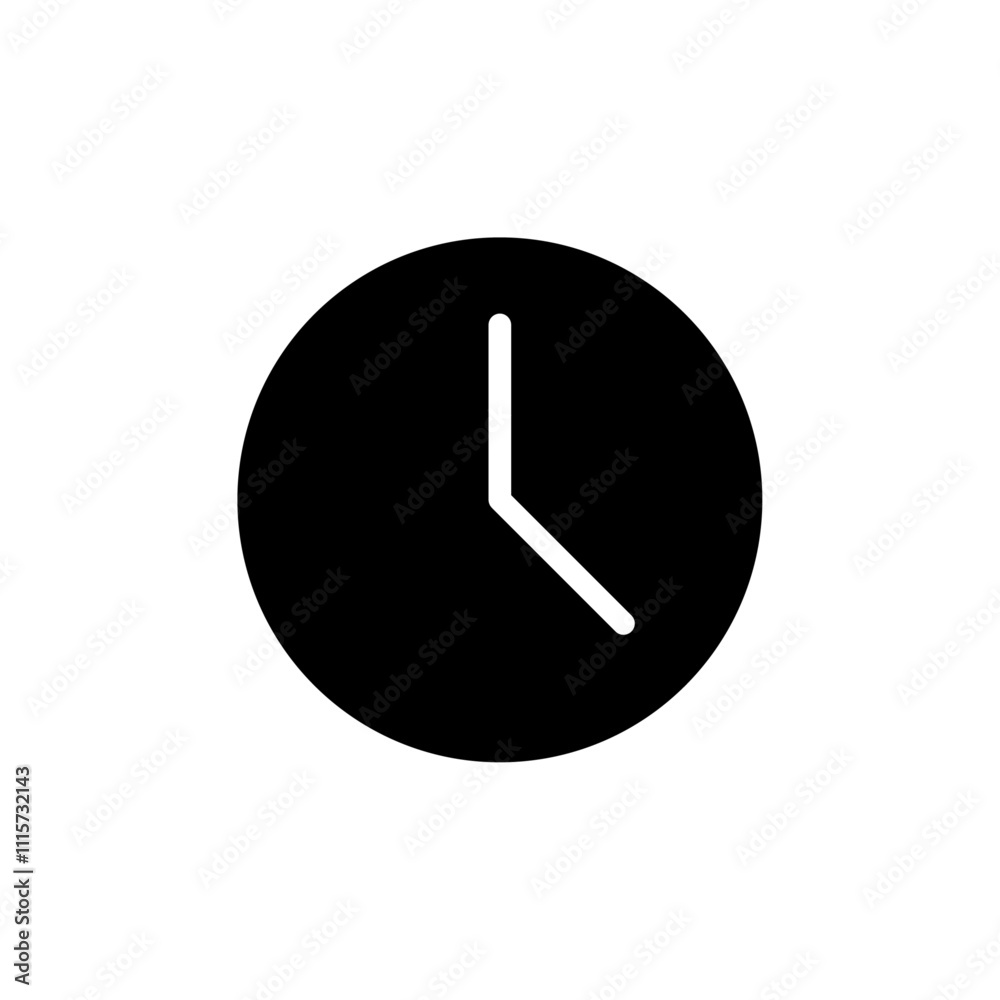 Poster time icon web design in vector