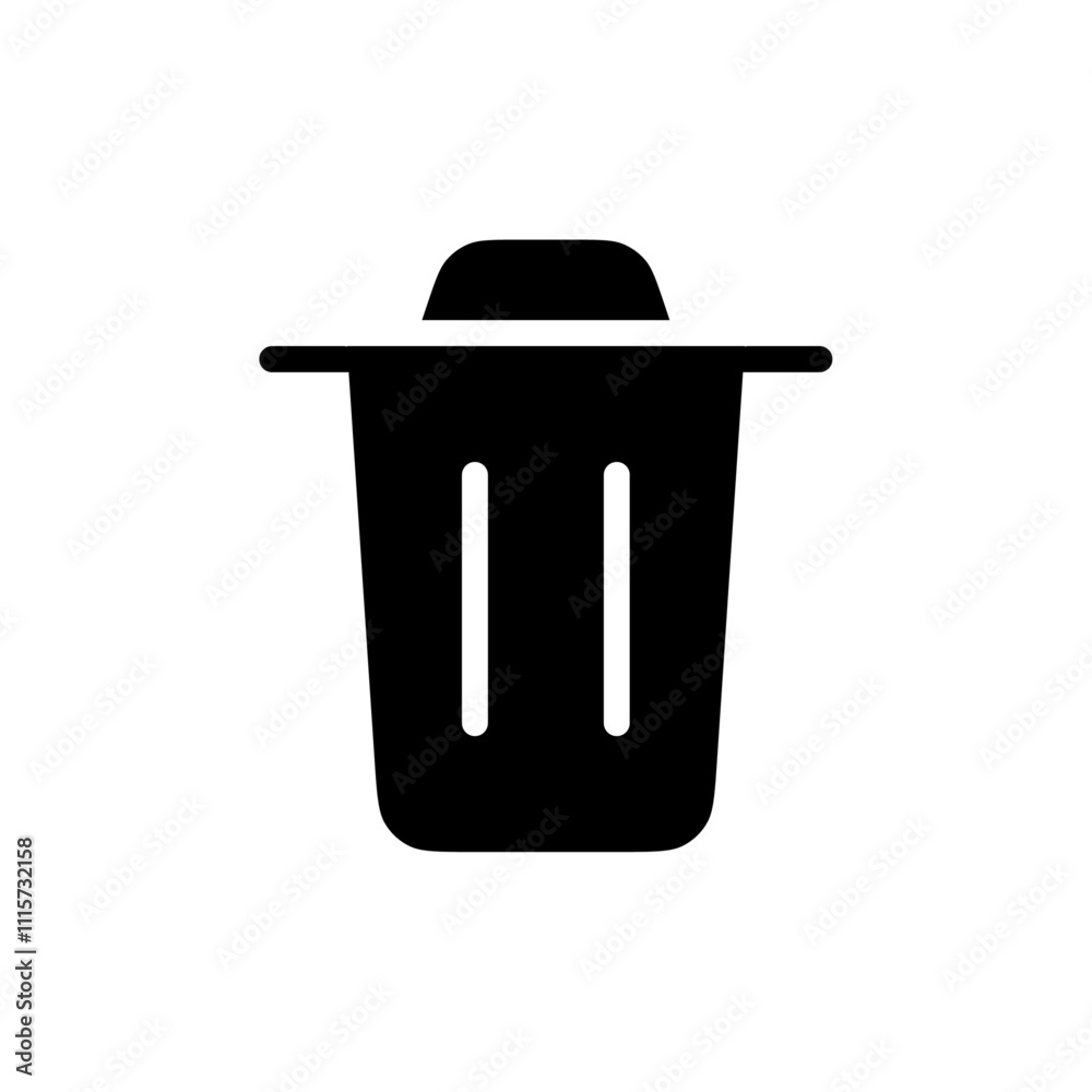 Poster Trash icon web design in vector