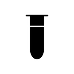 Test tube icon web design in vector