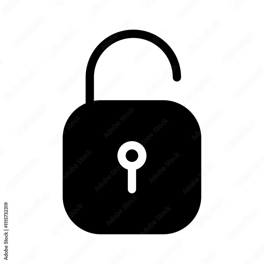 Poster unblocked icon web design in vector