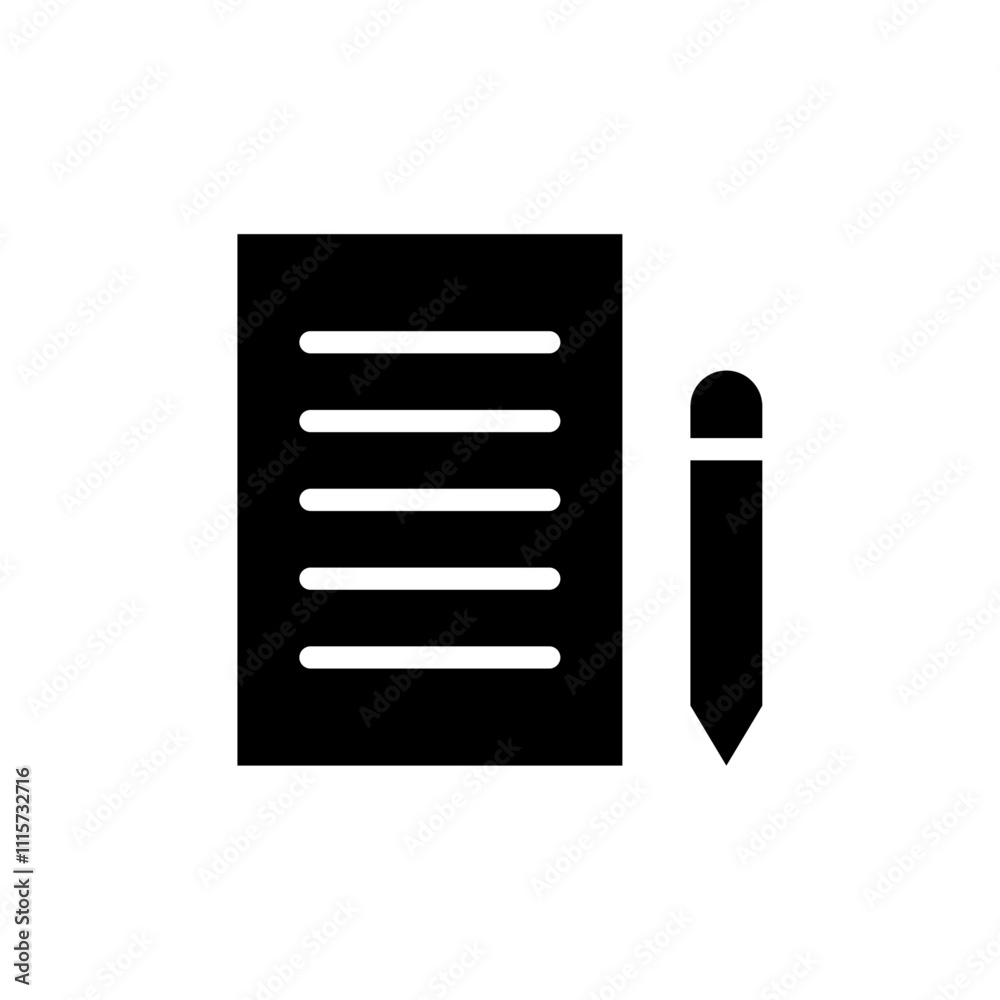 Aufkleber Writing icon web design in vector