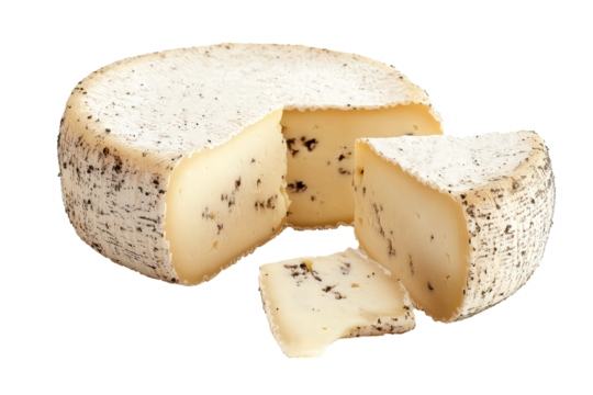 Cheese isolated on white or transparent background, png - Powered by Adobe