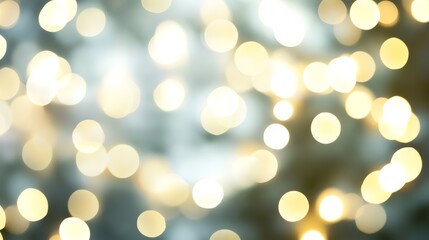 Obraz premium Abstract background with soft, blurred bokeh lights in warm tones.