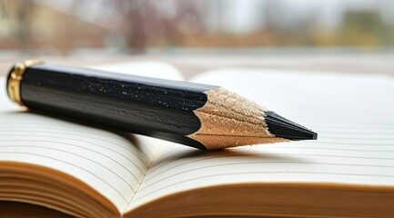Obraz premium notebook and pencil