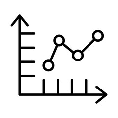 Regression Line line icon