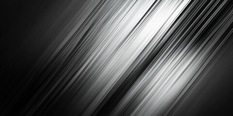 Obraz premium Abstract texture or object High-contrast black and white diagonal lines minimalistic design with clean sharp edges illuminated with diffused light
