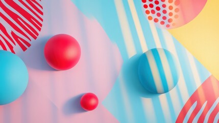 Obraz premium retro advertisements and bold typography background bright pop-art colors clean and dynamic minimalist layout