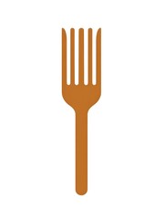 Fork utensil icon kitchen tool logo symbol tableware for eating food
