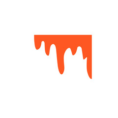 melted red paint liquid