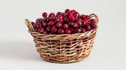 Abundant Harvest. Pomegranate and produce in a rustic storage basket