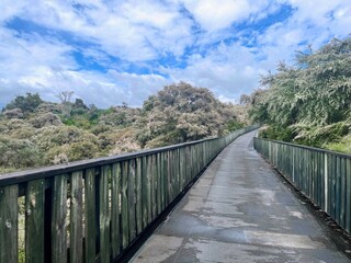 美しい橋の上の景色