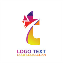 T  lettering logo is simple, easy to understand and authoritative