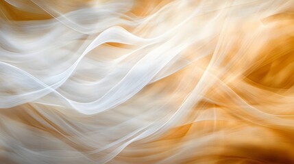 Fototapeta premium Abstract Swirling Beige and White Fabric Texture