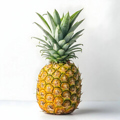 Fototapeta premium pineapple juicy mellow isolated on white