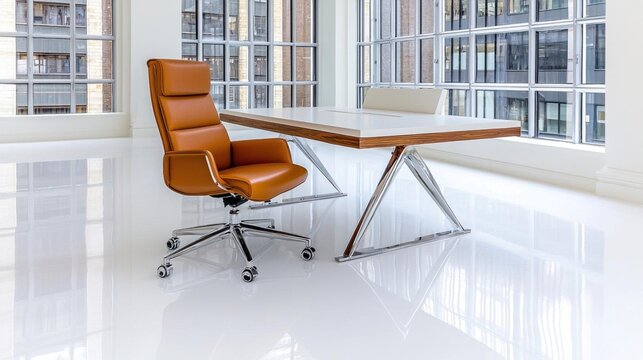 "A minimalist, open white workspace with bright natural lighting, promoting clarity, focus, and modern design principles. High Quality