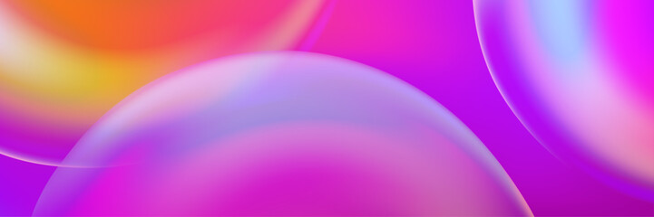 Purple pink  orange bubble wallpaper, vector art abstract background