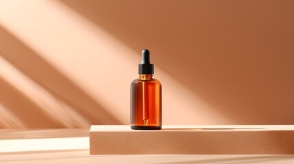Naklejka premium Hydration-focused facial serum home spa product photography minimalist setting close-up shot