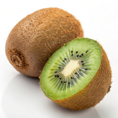 Fresh kiwi fruit isolated on a white background