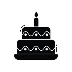 Cake vector icon
