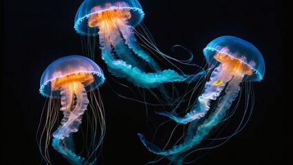jelly fish in the water