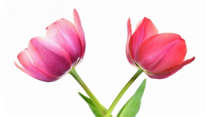 Obraz premium Elegant Pink Tulips for Celebrations. Perfect for Women’s Day, Mother’s Day, and Romantic Occasions. Symbol of Love, Grace, and Renewal in Minimalist Floral Art Photography