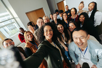Inspired professionals gather at a lively conference, fostering growth and collaboration through...