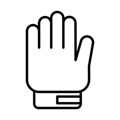 Golf Glove line icon