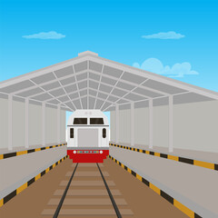 train station vector