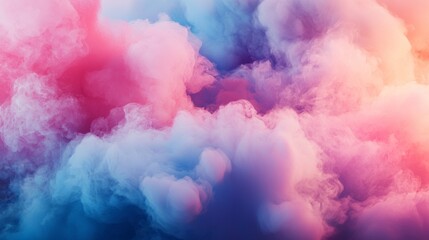 Fototapeta premium Abstract colorful clouds of pink and blue hues