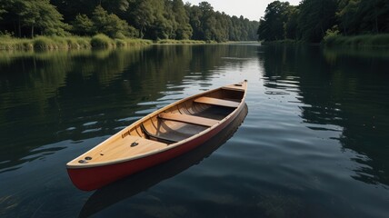 Obraz premium Canoeing Serenity
